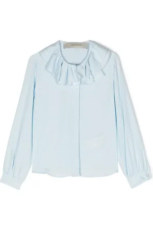 Simonetta Ruffle-detail long-sleeve blouse