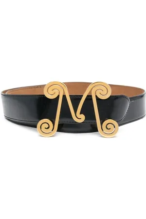 Moschino 2000s logo-buckle belt