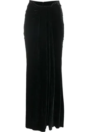 BLUMARINE Slit-detail ankle-length skirt