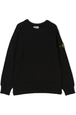 Stone Island Logo-patch crew-neck jumper