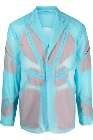 Post Archive Faction PAF Semi-sheer notch-lapels jacket