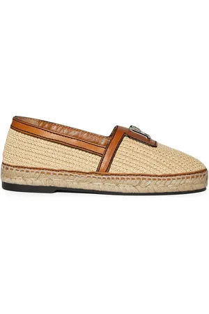 Dsquared2 Natural raffia loafers