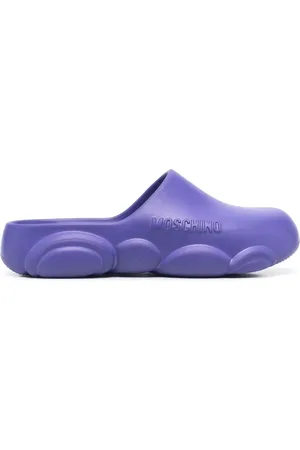 Moschino Logo embossed mules