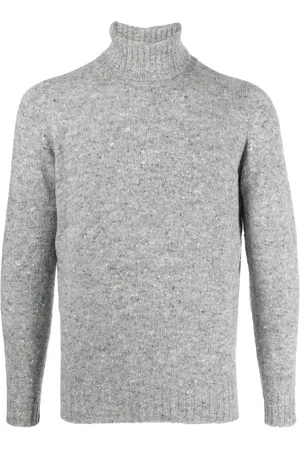 DRUMOHR Roll-neck marl knit jumper