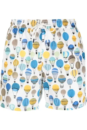 FEDELI Graphic-print swim shorts