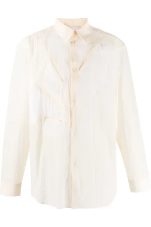 Post Archive Faction PAF Semi-sheer zip-pocket shirt
