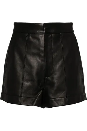 MATICEVSKI High-waisted leather shorts