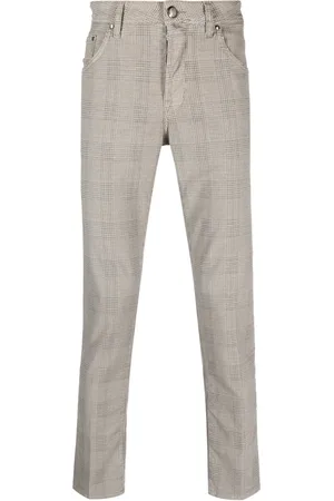 Jacob Cohen Mini check-print skinny trousers
