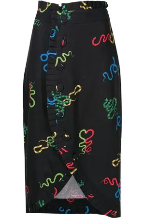 Isolda Tarsila ruffle-trimmed midi skirt