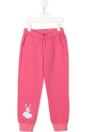 Simonetta Bunny print elasticated track pants