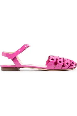 AGL ATTILIO GIUSTI LEOMBRUNI High-shine finish ankle-strap sandals