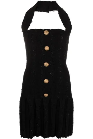 Balmain Tweed halterneck mini dress