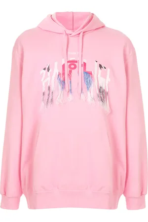 DOUBLET Embroidered fringed hoodie
