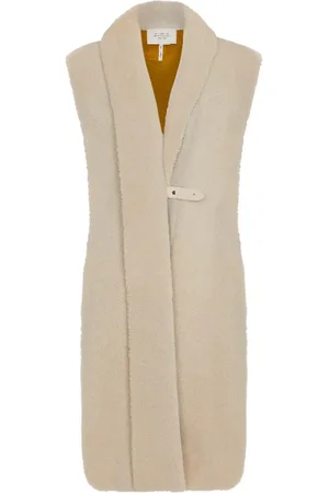 Hermès Shearling long gilet