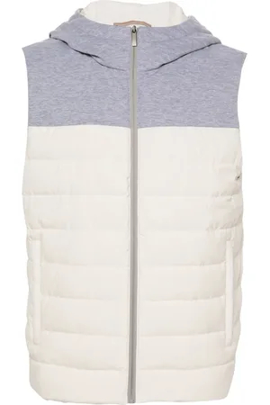 PESERICO SIGN Hooded quilted gilet