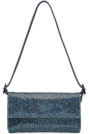 BENEDETTA BRUZZICHES Vitty La Mignon rhinestone-embellished denim bag