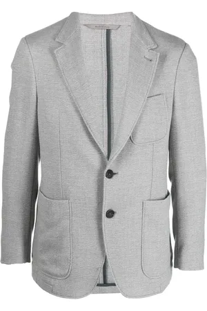 CANALI Single-breasted wool blazer