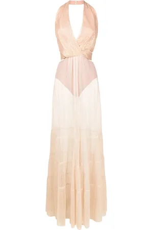 Lethicia Bronstein Milena sheer-panel maxi dress