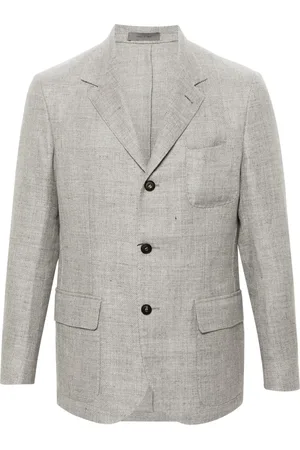 corneliani Stand-up collar single-breasted blazer