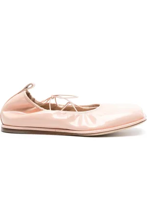 Simone Rocha Heart-toe patent leather ballerina shoes