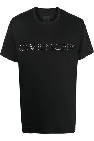 Givenchy Stud-embellished logo cotton T-shirt