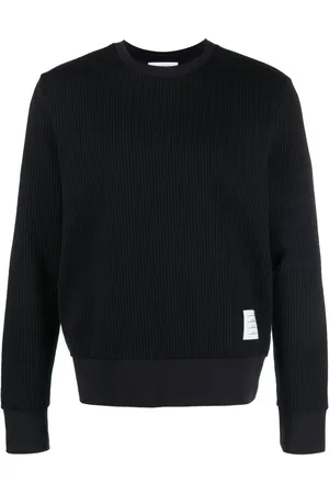 Thom Browne 4-Bar seersucker sweatshirt