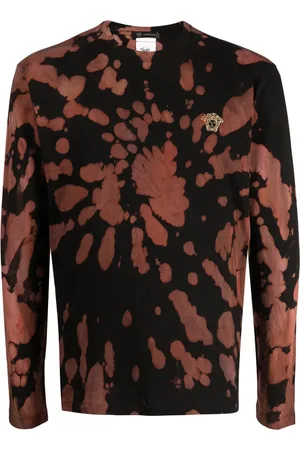 Stain Shade Medusa motif tie-dye T-shirt