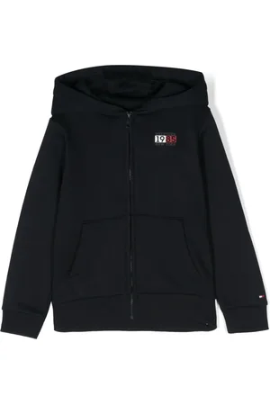 Tommy Hilfiger Logo-print jersey bomber jacket