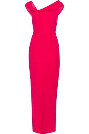Safiyaa Koral crepe maxi dress