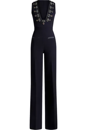 Etro Appliqué-detail straight-leg jumpsuit