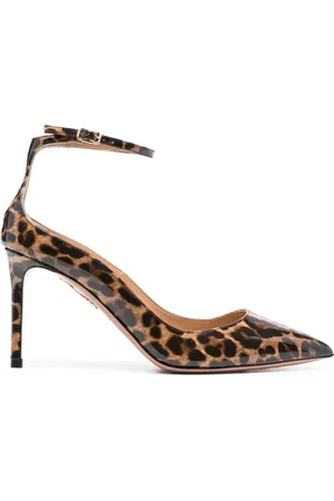 Aquazzura Mid-heel leopard-print pumps