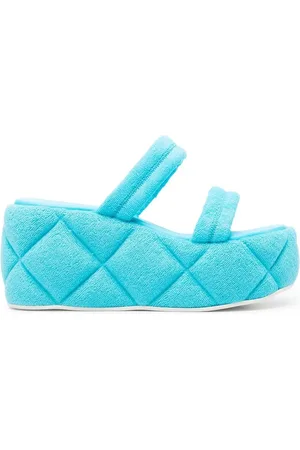 LE SILLA Quilted-effect platform sandals