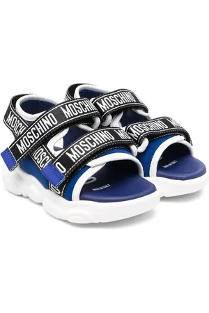 Moschino Logo touch-strap sandals