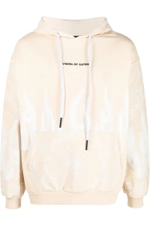 Vision Of Super Flame graphic-print cotton hoodie