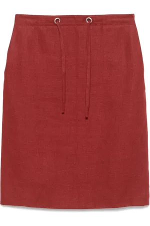 Hermès 2010s twill-weave mini skirt