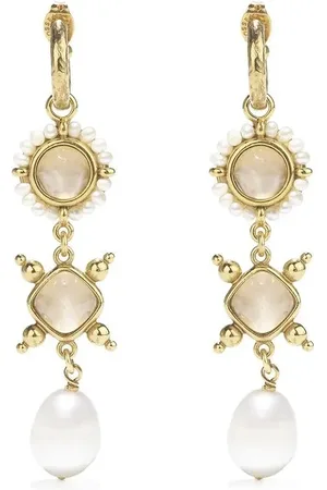 Goossens Venise pearl-pendant earrings