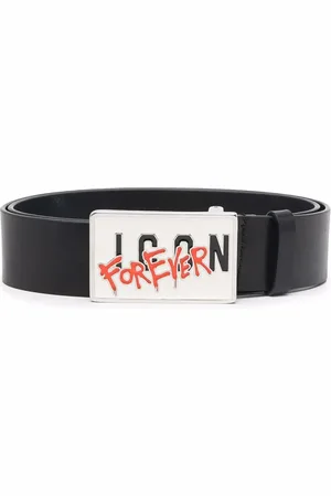 Dsquared2 Logo-plaque leather belt