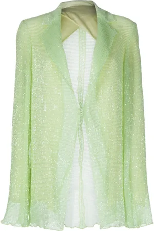 ROSETTA GETTY Flared long-sleeved blazer