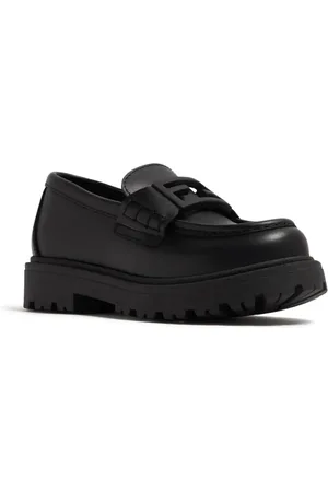 Fendi FF-logo plaque leather loafers