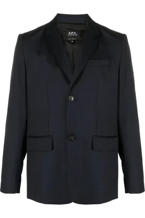 A.P.C. Single-breasted wool blazer