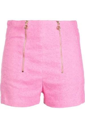 Patou Zip-detail tweed shorts