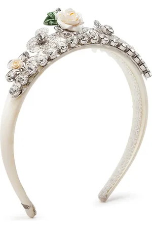 Dolce & Gabbana Bejewelled satin headband
