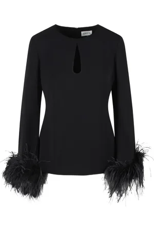 P.A.R.O.S.H. Feather-embellished blouse