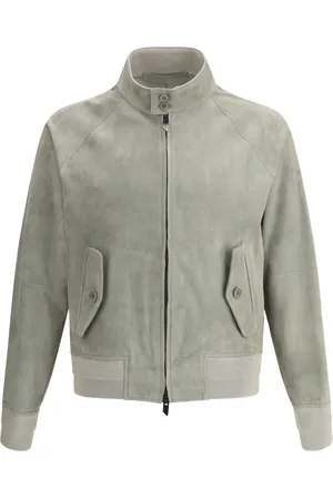 SALVATORE SANTORO Suede bomber jacket
