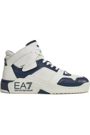 EA7 Logo-detail high-top sneakers
