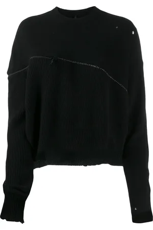Unravel Project Oversized zipped jumper