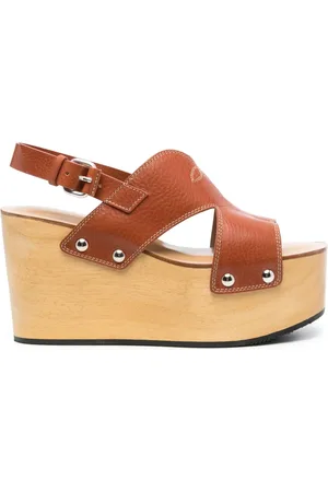 SARTORE Toscano 100mm wedge sandals