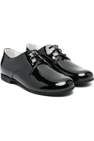 COLORICHIARI Patent-leather brogue shoes