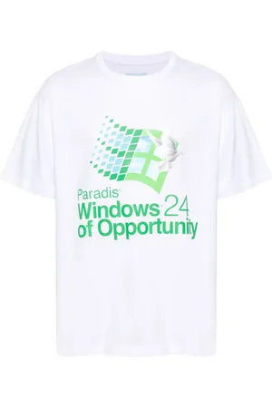 3PARADIS Windows Hologram cotton T-shirt