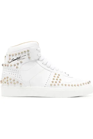 Philipp Plein Stars leather high-top sneakers